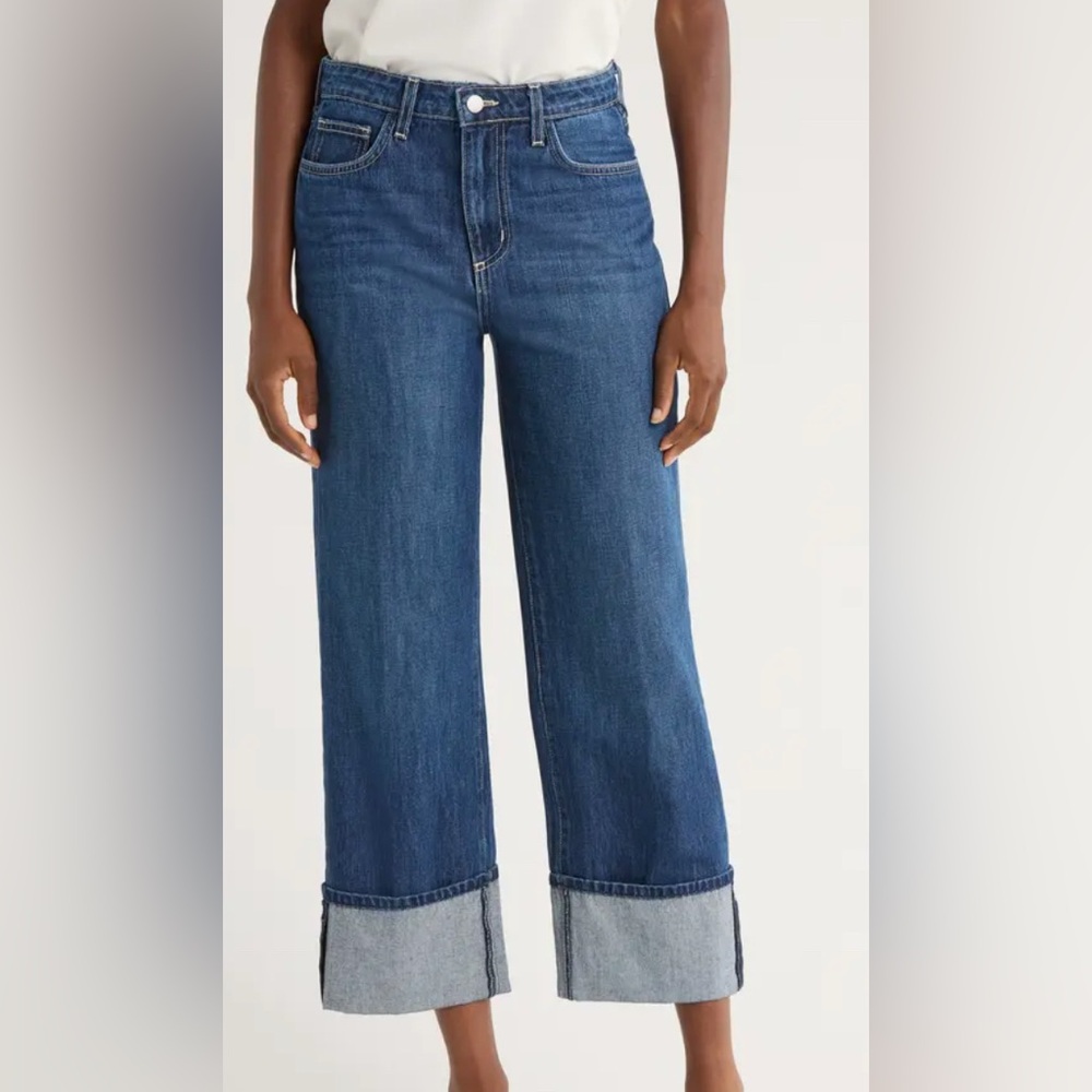 Leighton cuffed crop jeans